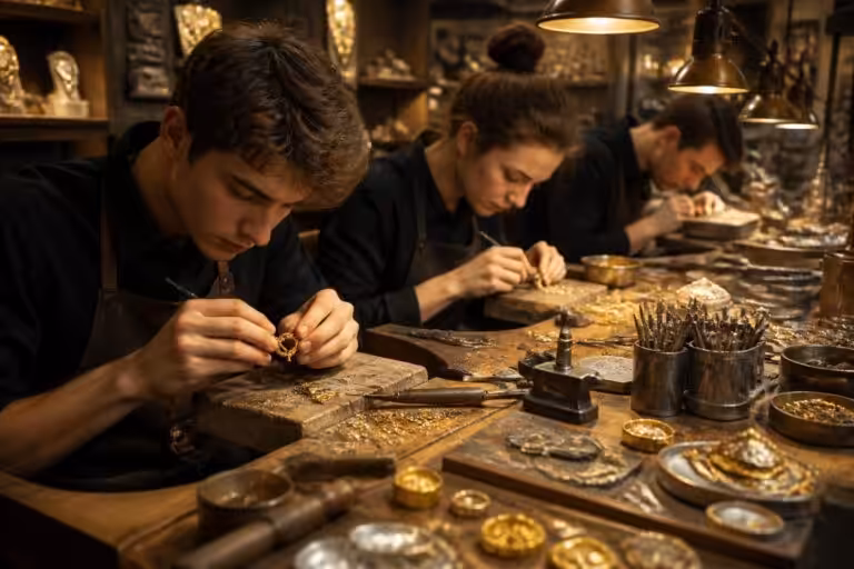 découvrez le quotidien fascinant des apprentis bijoutiers, où l'art de travailler l'or se mêle à la beauté et à la finesse pour créer des pièces uniques et précieuses.